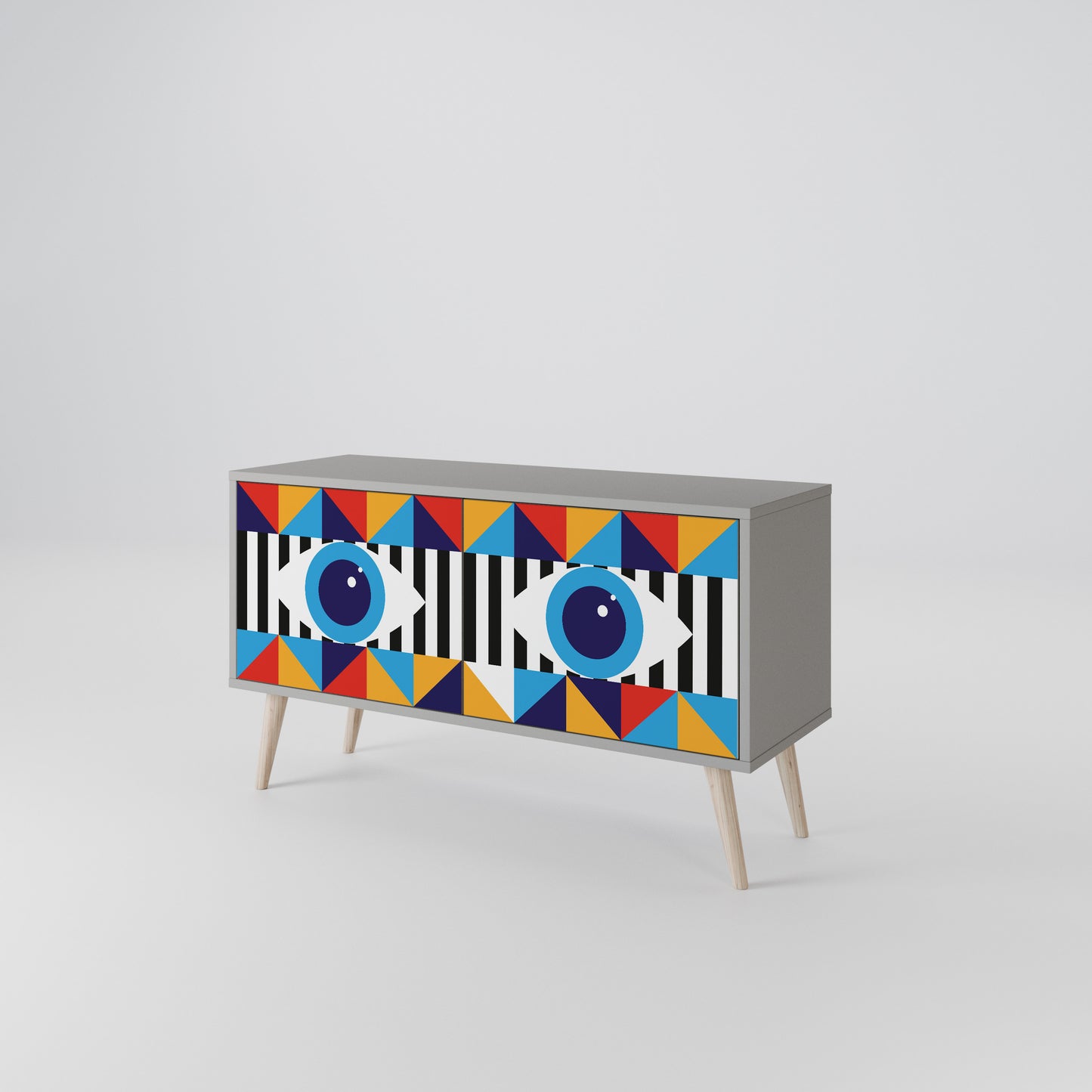 ABSTRACTION AND GEOMETRY Mobile TV Compatto a 2 Ante