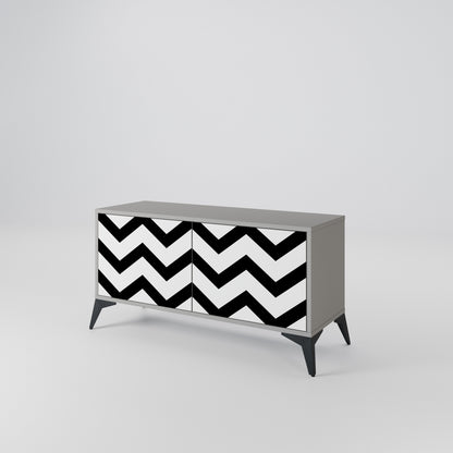CLASSIC ZIG ZAG Mobile TV Compatto a 2 Ante