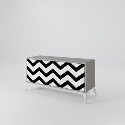 CLASSIC ZIG ZAG Mobile TV Compatto a 2 Ante