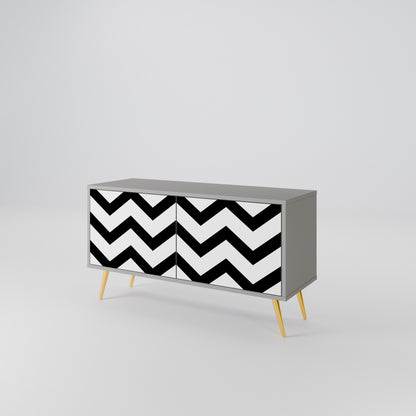 CLASSIC ZIG ZAG Mobile TV Compatto a 2 Ante