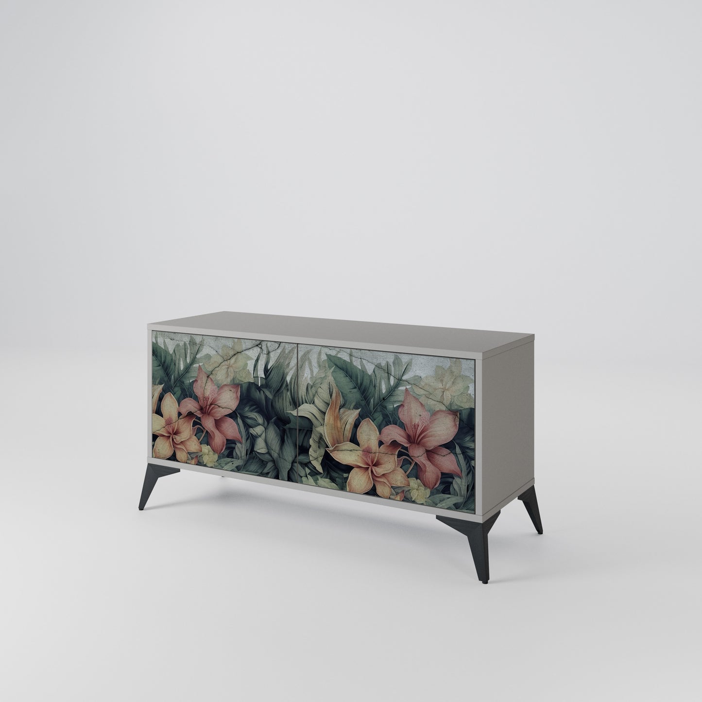 HEAVENLY BLOOM Compact 2-Door TV Cabinet