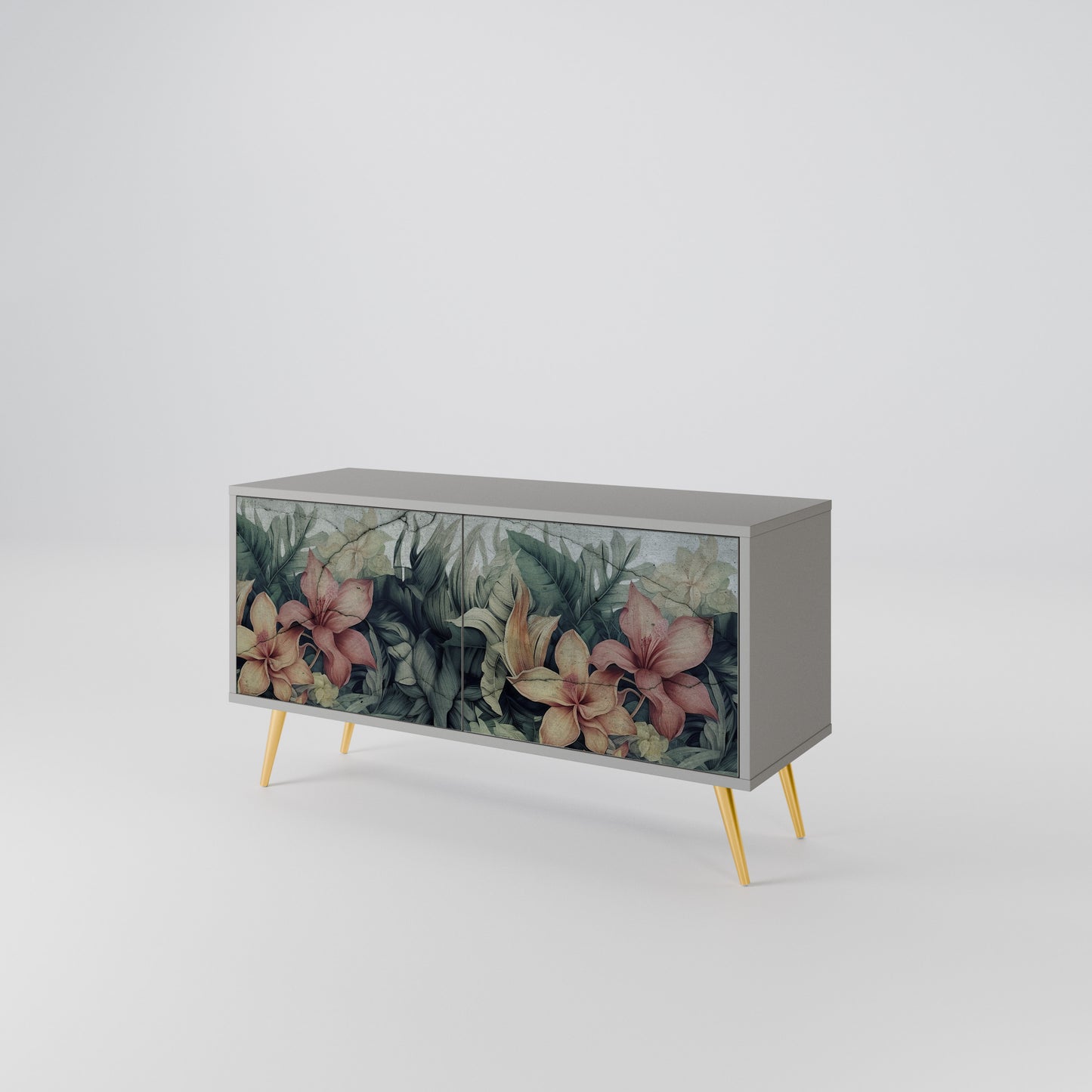 HEAVENLY BLOOM Compact 2-Door TV Cabinet