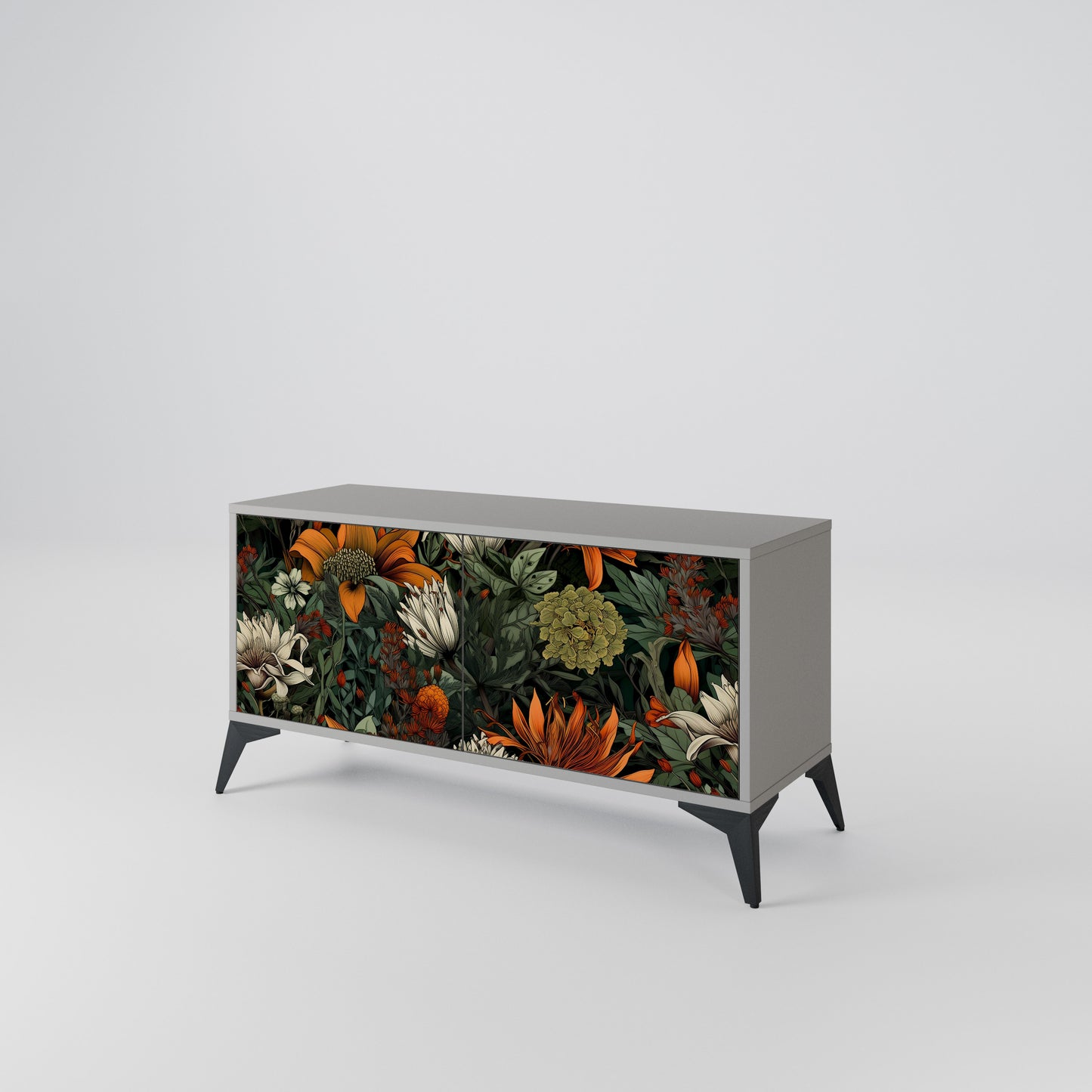 MIDNIGHT SPROUT Compact 2-Door TV Cabinet