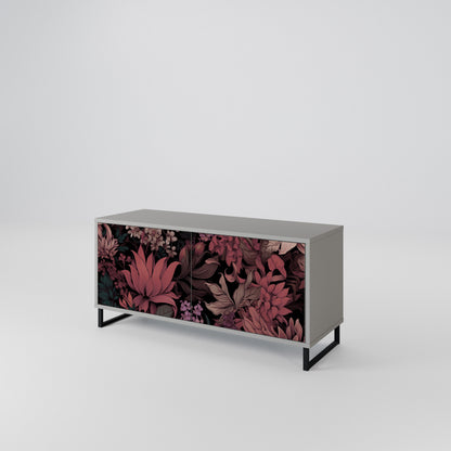 FLORAL WHISPER Mobile TV Compatto a 2 Ante