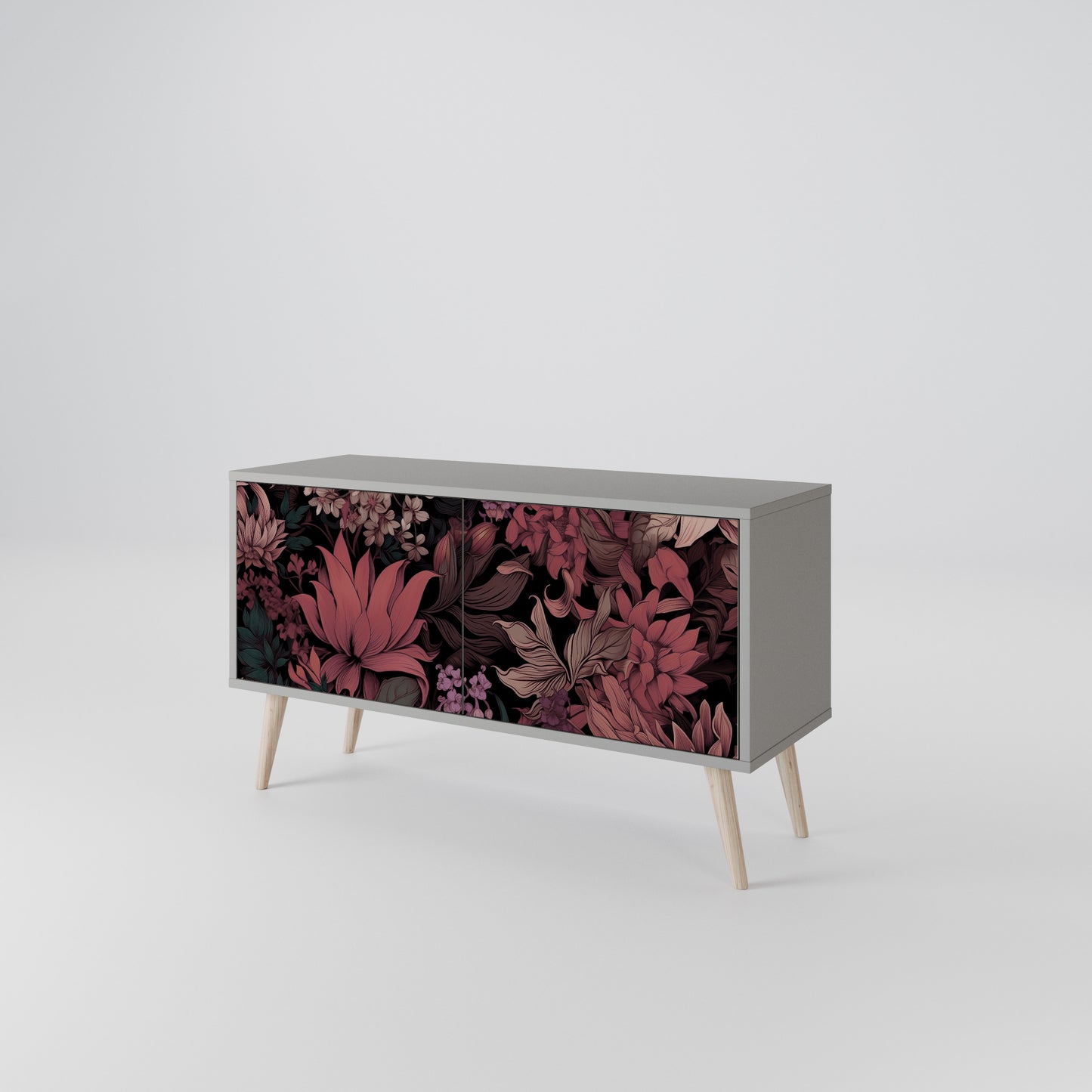 FLORAL WHISPER Mobile TV Compatto a 2 Ante