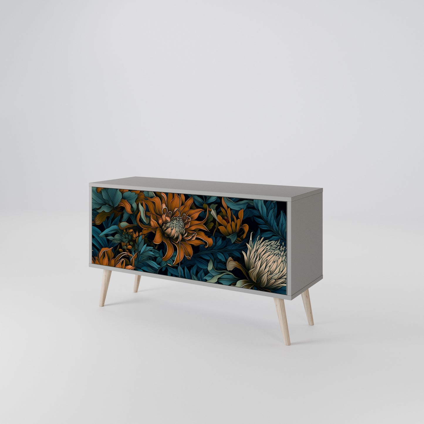 MORNING BLOOM Compact 2-Door TV Cabinet