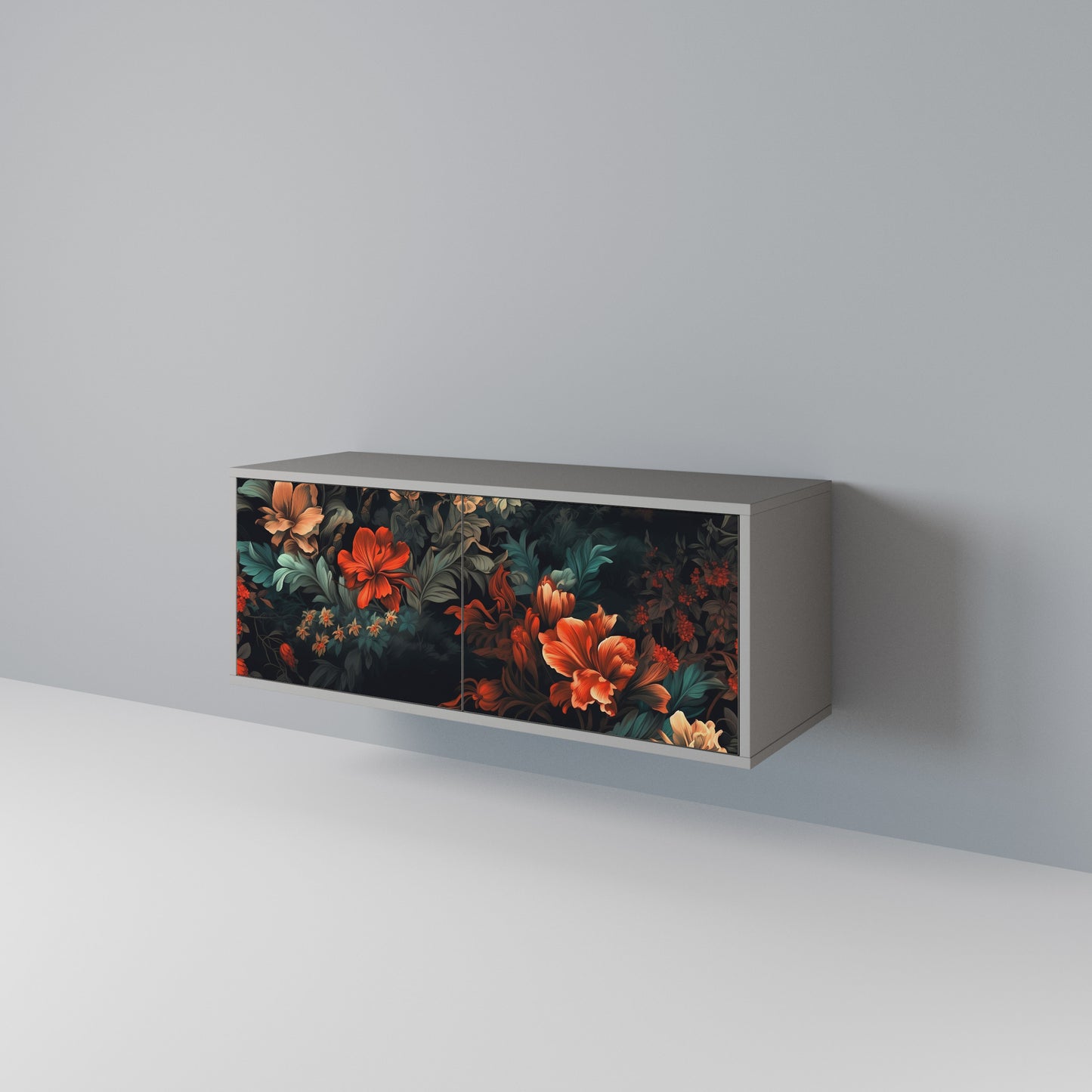 IMAGINARY BLOSSOM Compact 2-Door TV Cabinet