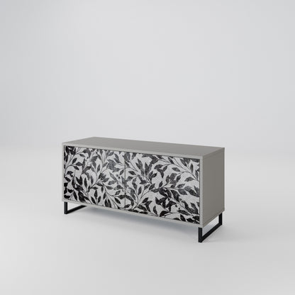CHARCOAL SPROUT Mobile TV Compatto a 2 Ante