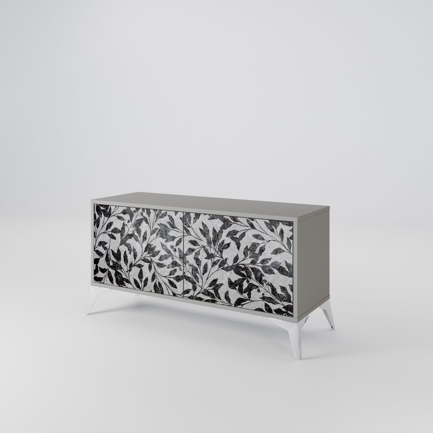 CHARCOAL SPROUT Mobile TV Compatto a 2 Ante