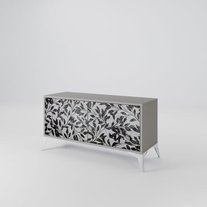 CHARCOAL SPROUT Mobile TV Compatto a 2 Ante