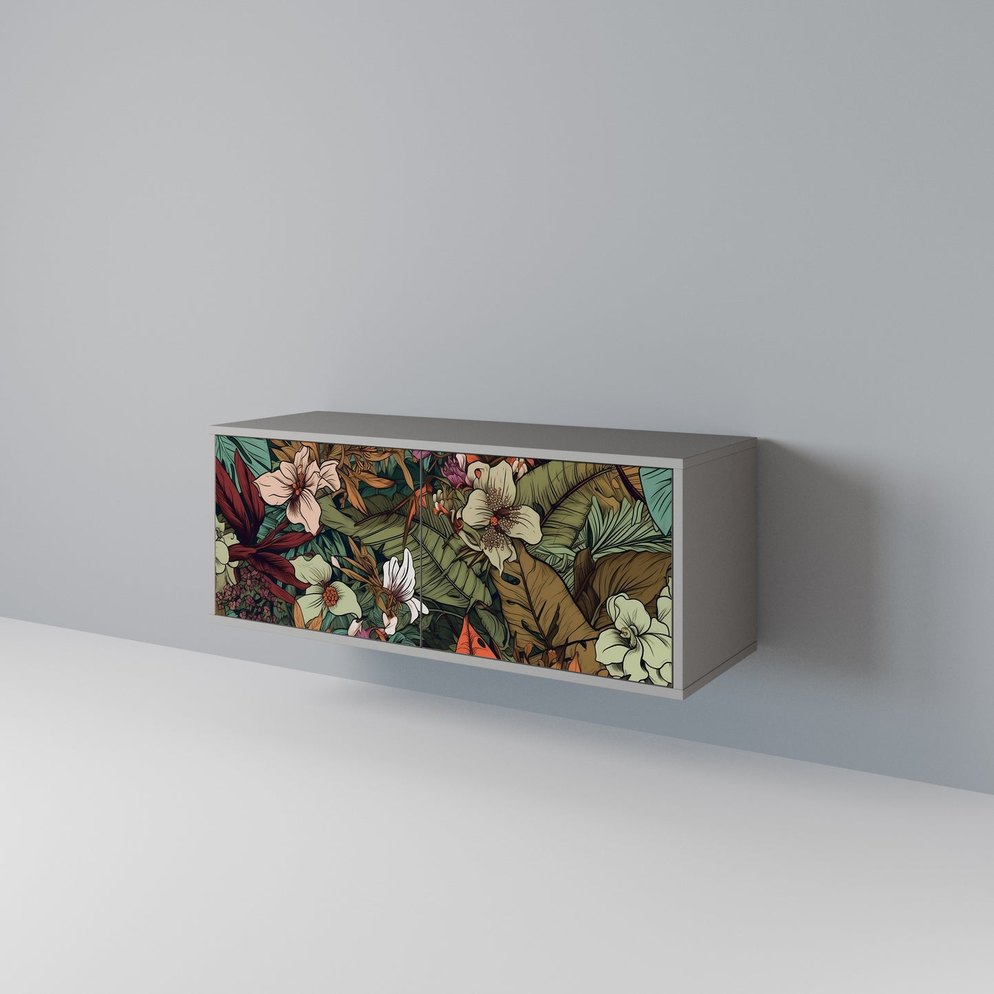 BOTANICAL EMERGENCE Mobile TV Compatto a 2 Ante