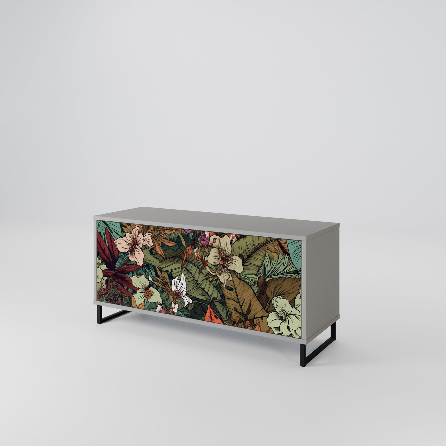 BOTANICAL EMERGENCE Mobile TV Compatto a 2 Ante