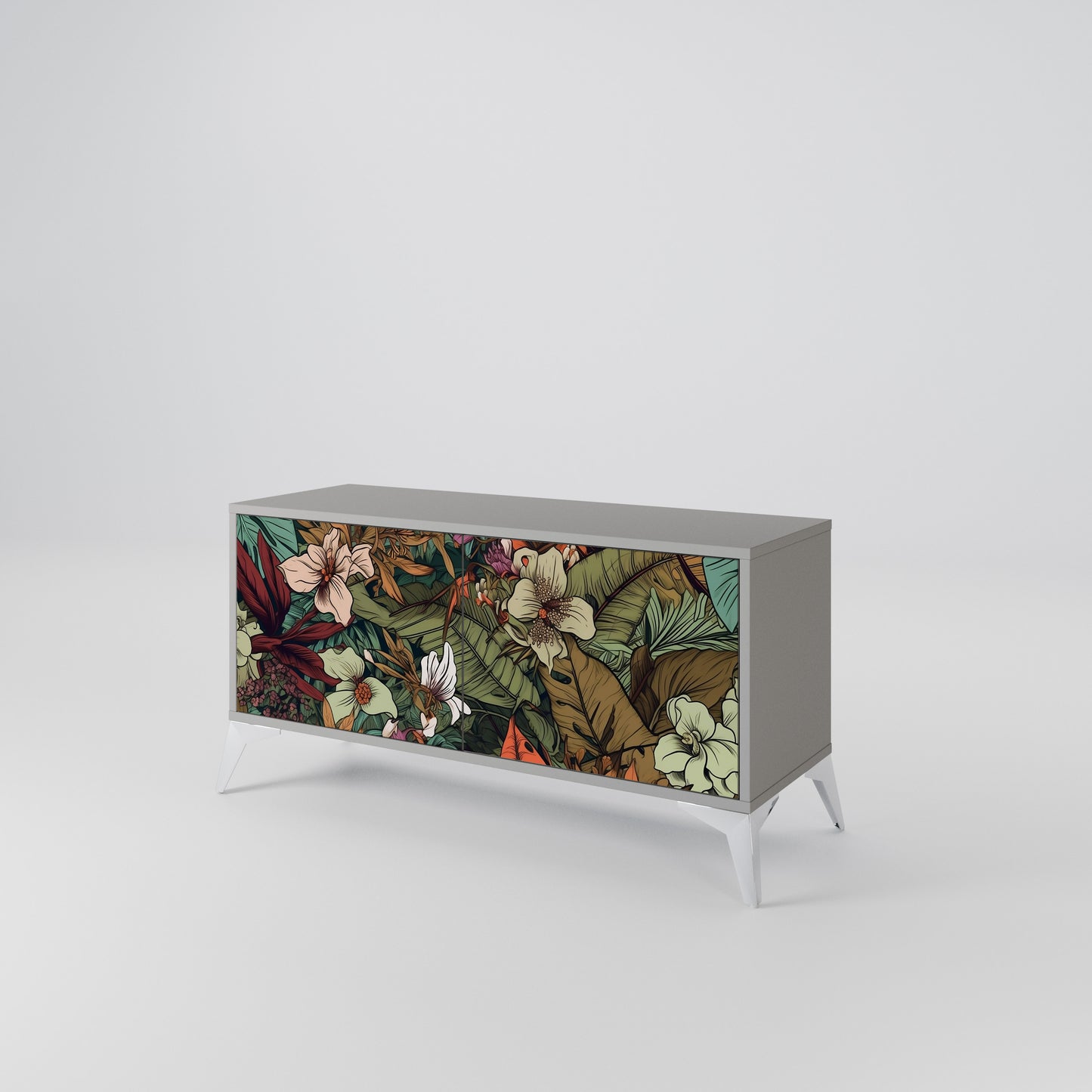 BOTANICAL EMERGENCE Mobile TV Compatto a 2 Ante