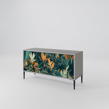 FLORAL SERENITY Mobile TV Compatto a 2 Ante