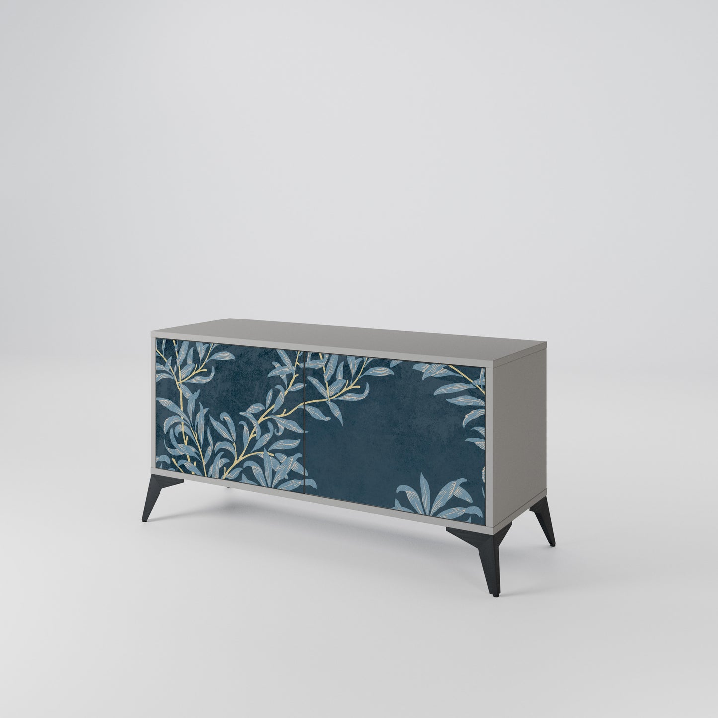 BLUE LEAVES Mobile TV Compatto a 2 Ante