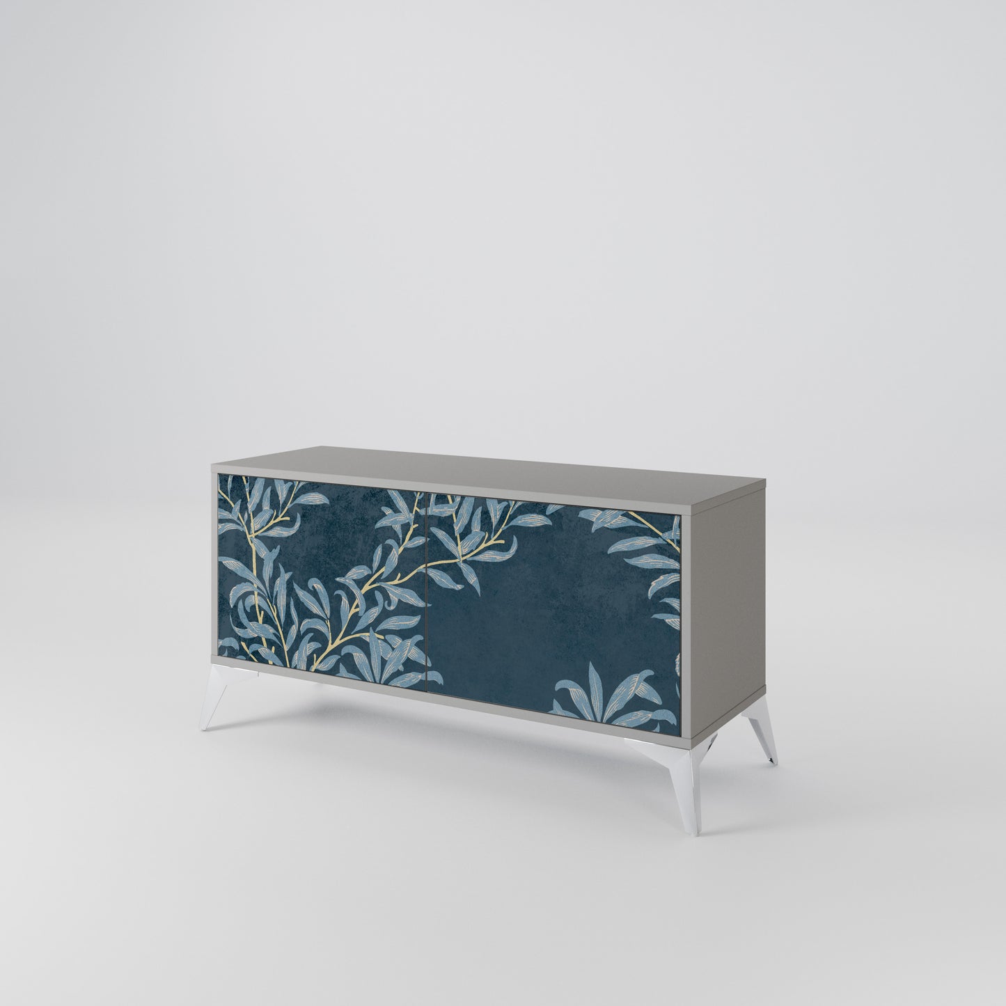 BLUE LEAVES Mobile TV Compatto a 2 Ante