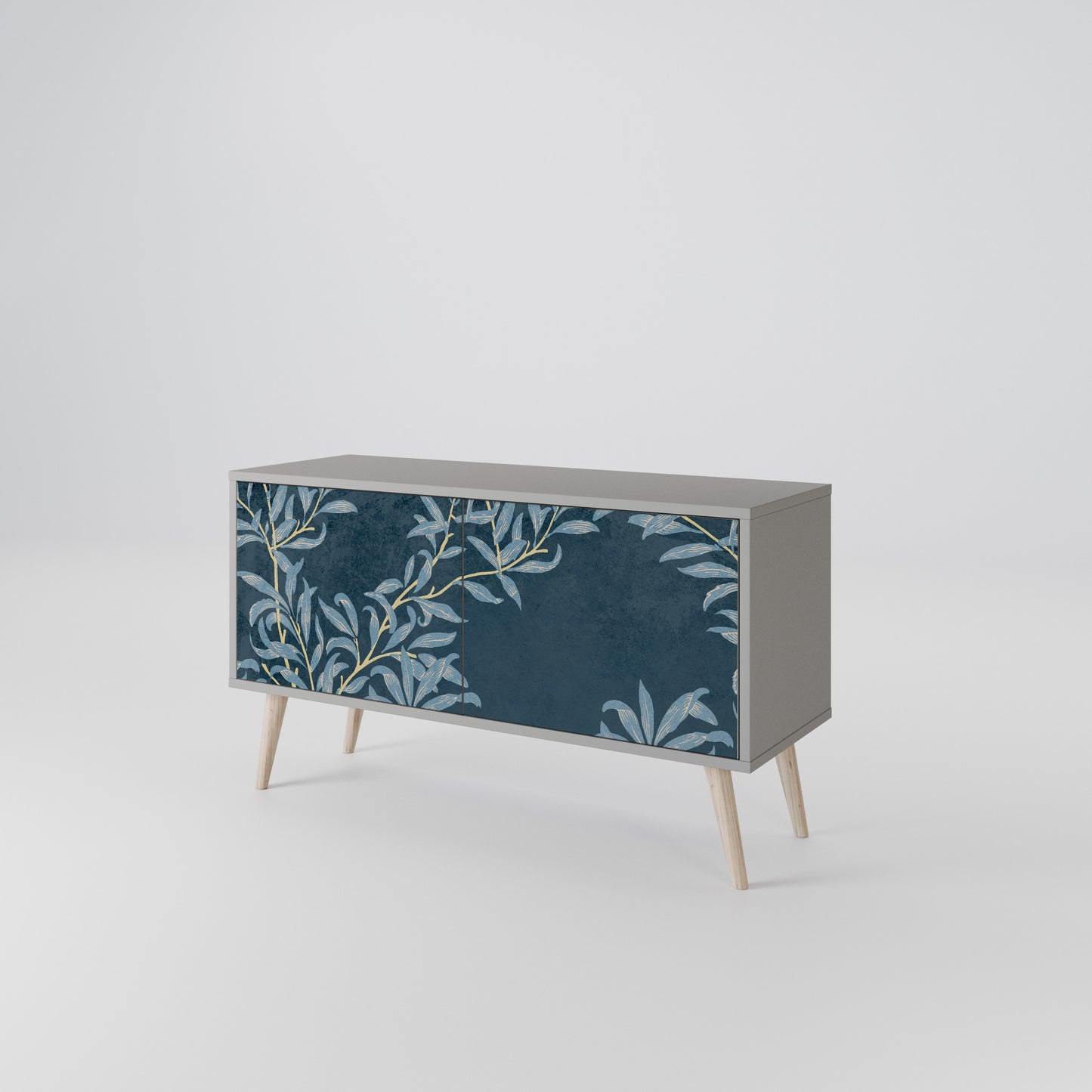 BLUE LEAVES Mobile TV Compatto a 2 Ante