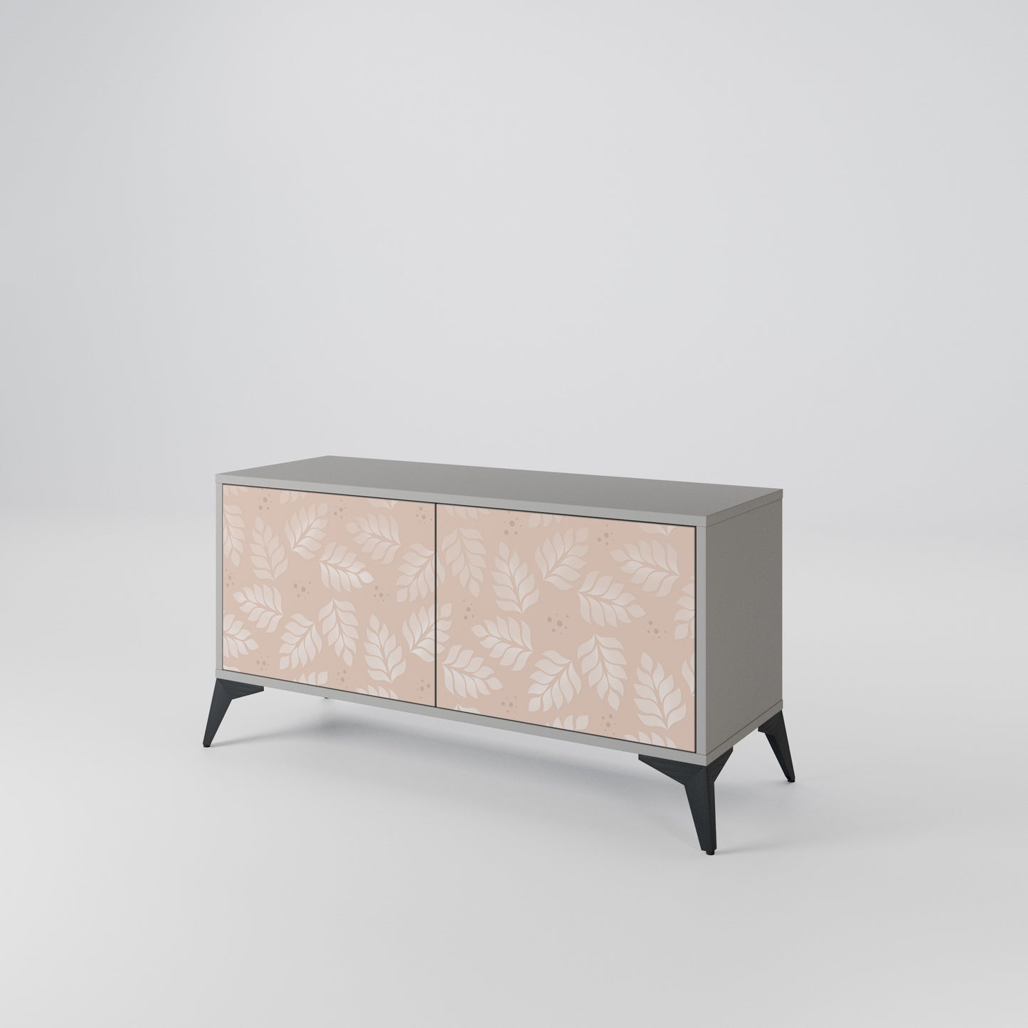 LEAVES ON BEIGE Mobile TV Compatto a 2 Ante