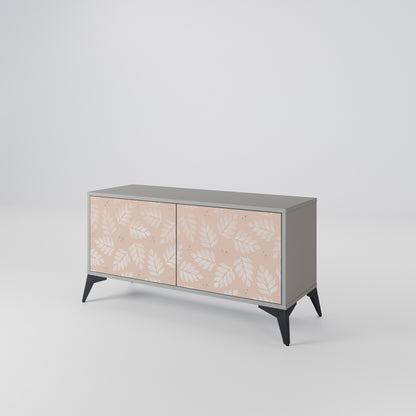 LEAVES ON BEIGE Mobile TV Compatto a 2 Ante