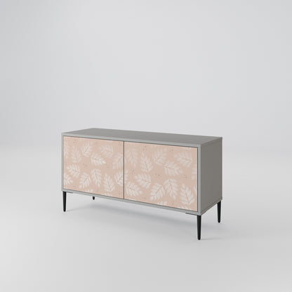 LEAVES ON BEIGE Mobile TV Compatto a 2 Ante