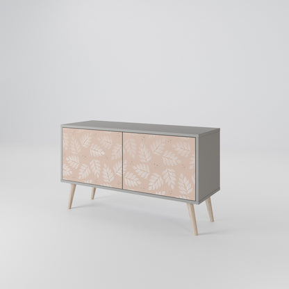 LEAVES ON BEIGE Mobile TV Compatto a 2 Ante