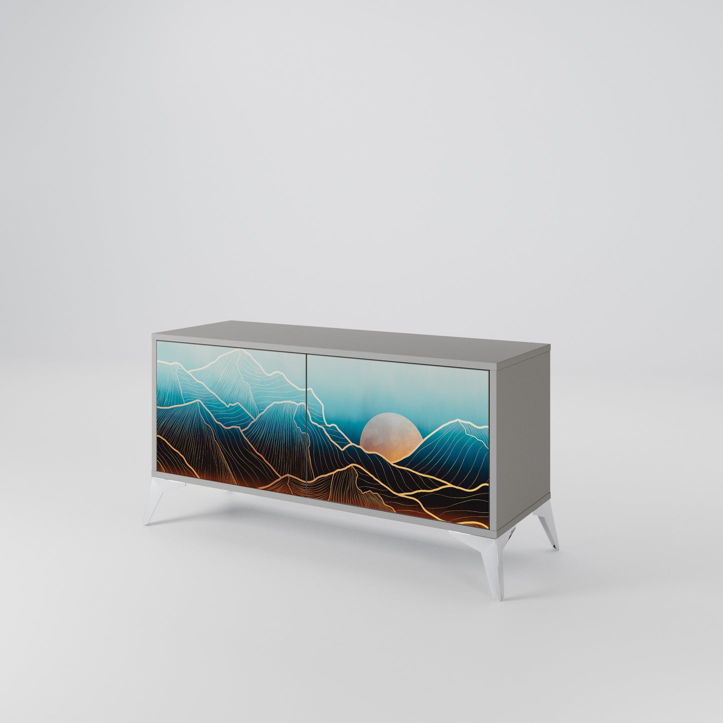 LUNAR SECRETS Compact 2-Door TV Cabinet