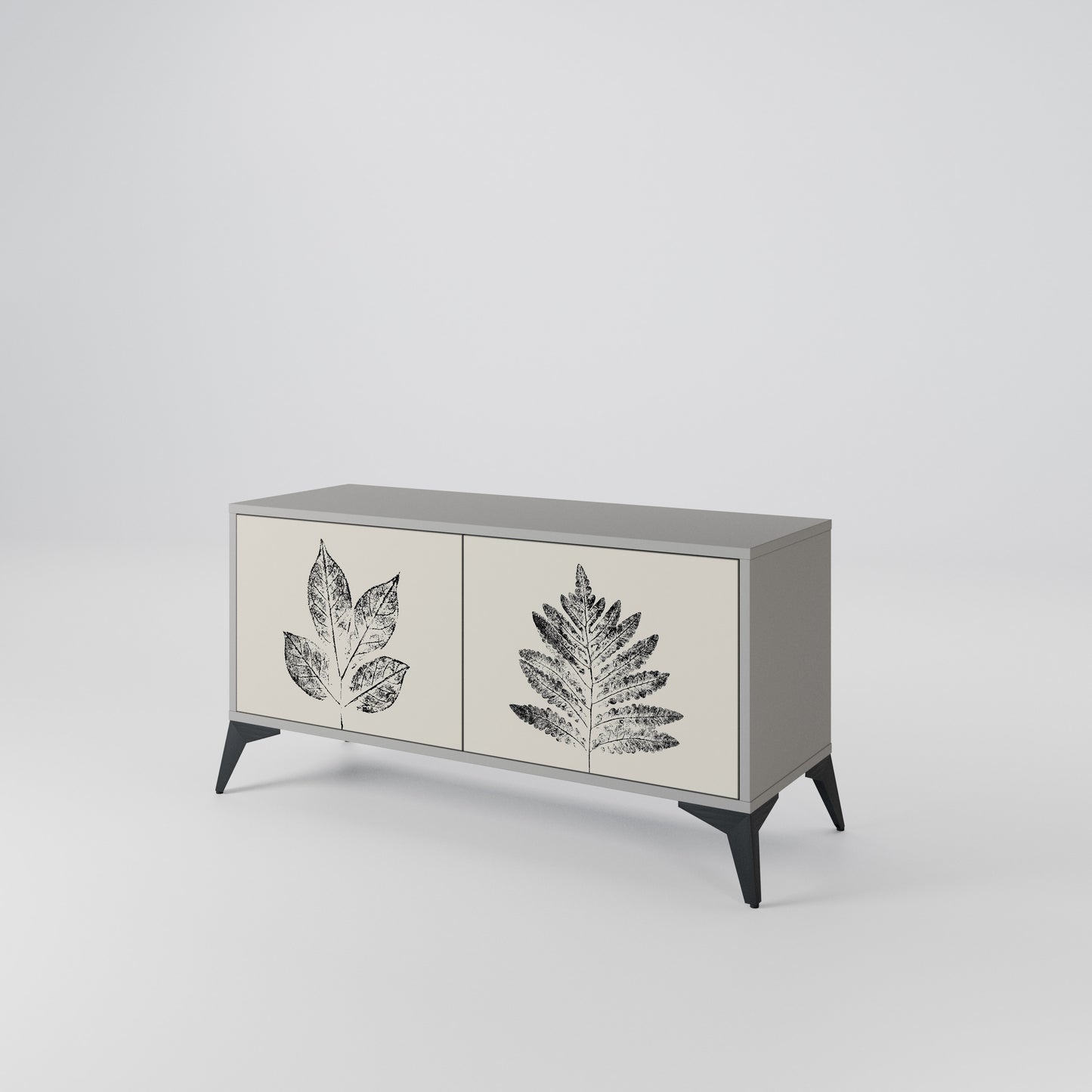 LEAFY STAMPS Mobile TV Compatto a 2 Ante