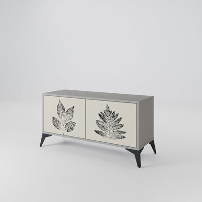 LEAFY STAMPS Mobile TV Compatto a 2 Ante