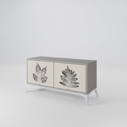 LEAFY STAMPS Mobile TV Compatto a 2 Ante