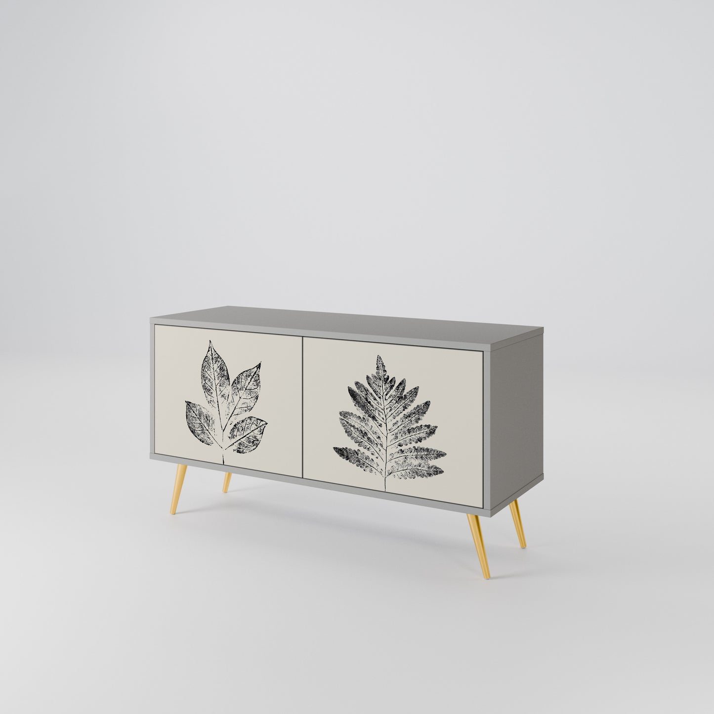 LEAFY STAMPS Mobile TV Compatto a 2 Ante
