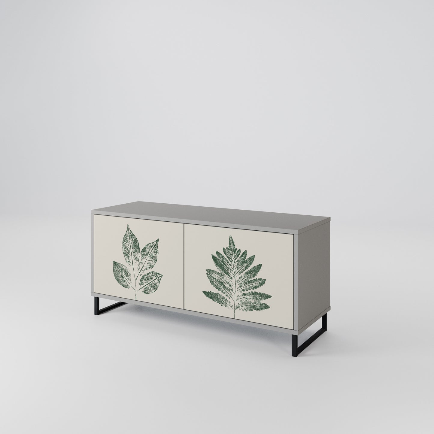 GREEN LEAFY STAMPS Mobile TV Compatto a 2 Ante