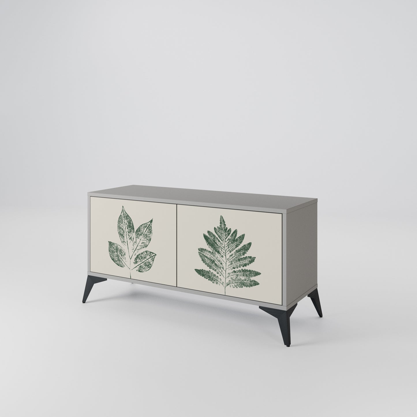 GREEN LEAFY STAMPS Mobile TV Compatto a 2 Ante
