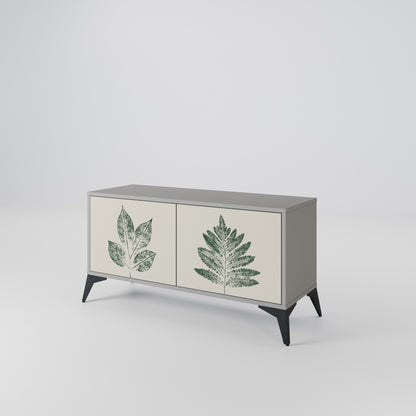 GREEN LEAFY STAMPS Mobile TV Compatto a 2 Ante