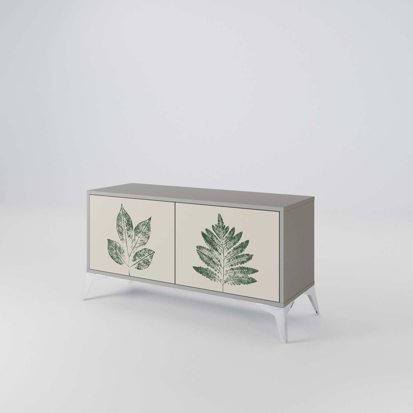 GREEN LEAFY STAMPS Mobile TV Compatto a 2 Ante