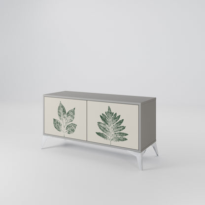 GREEN LEAFY STAMPS Mobile TV Compatto a 2 Ante