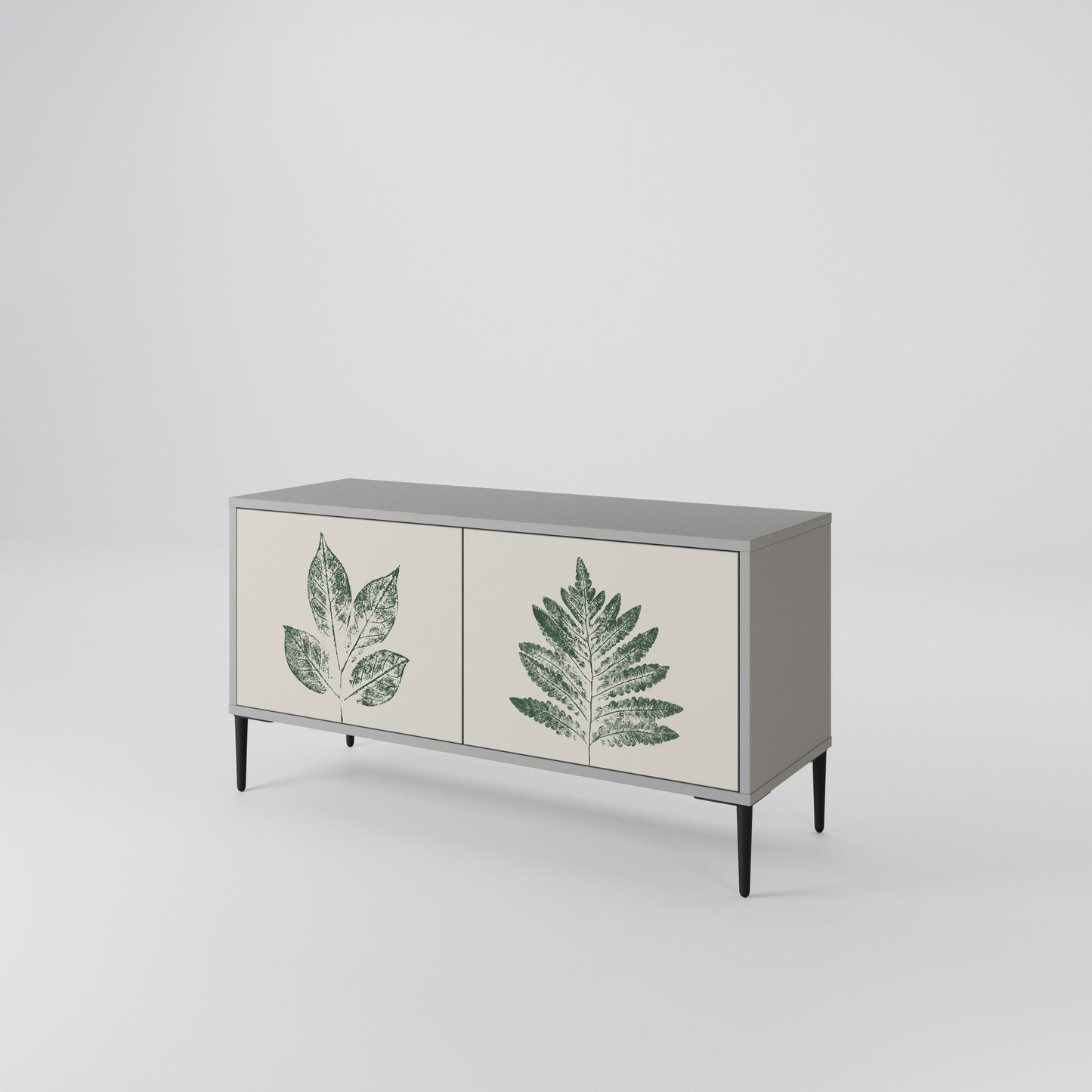 GREEN LEAFY STAMPS Mobile TV Compatto a 2 Ante
