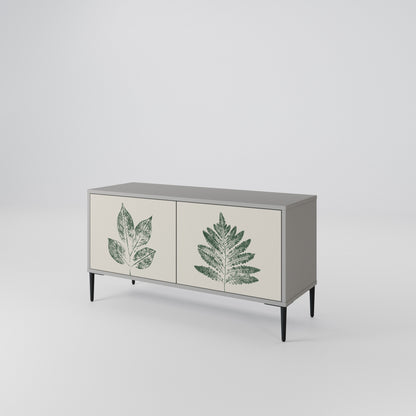 GREEN LEAFY STAMPS Mobile TV Compatto a 2 Ante