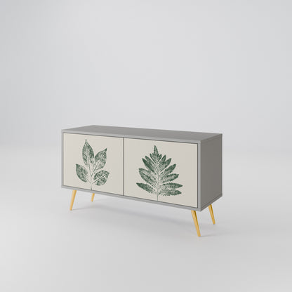 GREEN LEAFY STAMPS Mobile TV Compatto a 2 Ante