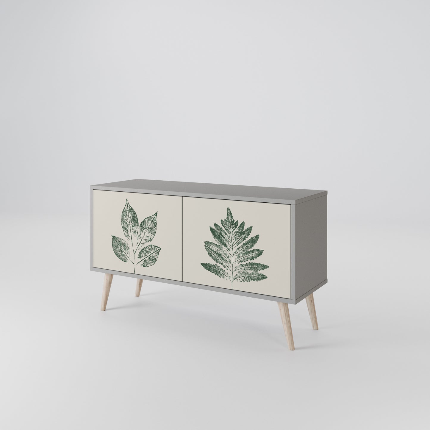 GREEN LEAFY STAMPS Mobile TV Compatto a 2 Ante