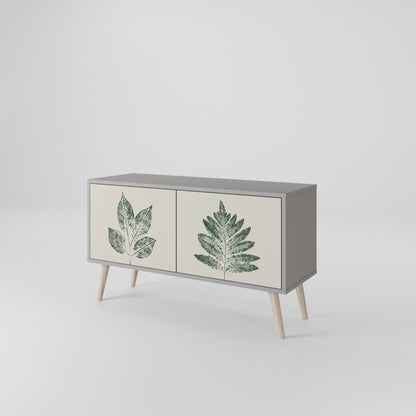 GREEN LEAFY STAMPS Mobile TV Compatto a 2 Ante