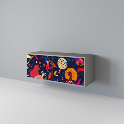 FESTIVE PLEASURES Mobile TV Compatto a 2 Ante