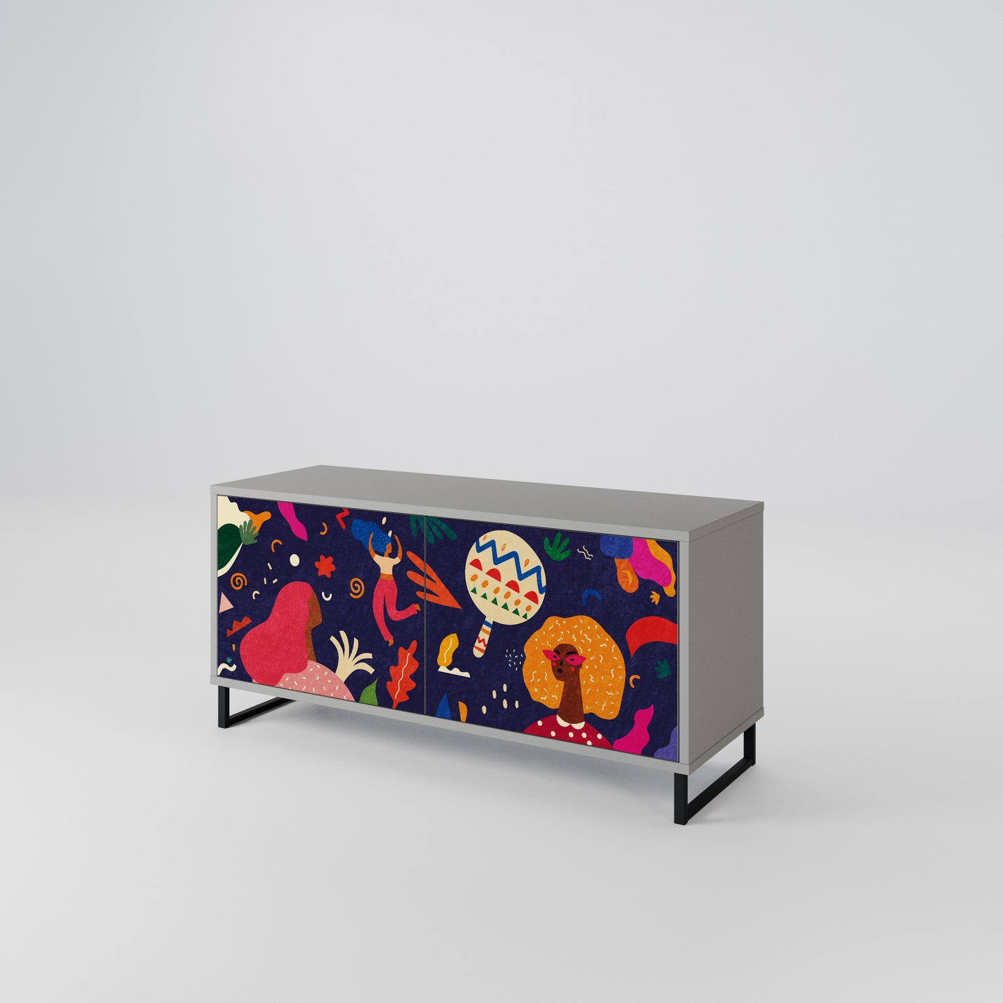 FESTIVE PLEASURES Mobile TV Compatto a 2 Ante