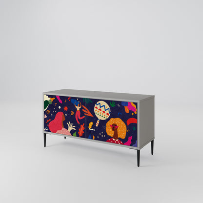 FESTIVE PLEASURES Mobile TV Compatto a 2 Ante