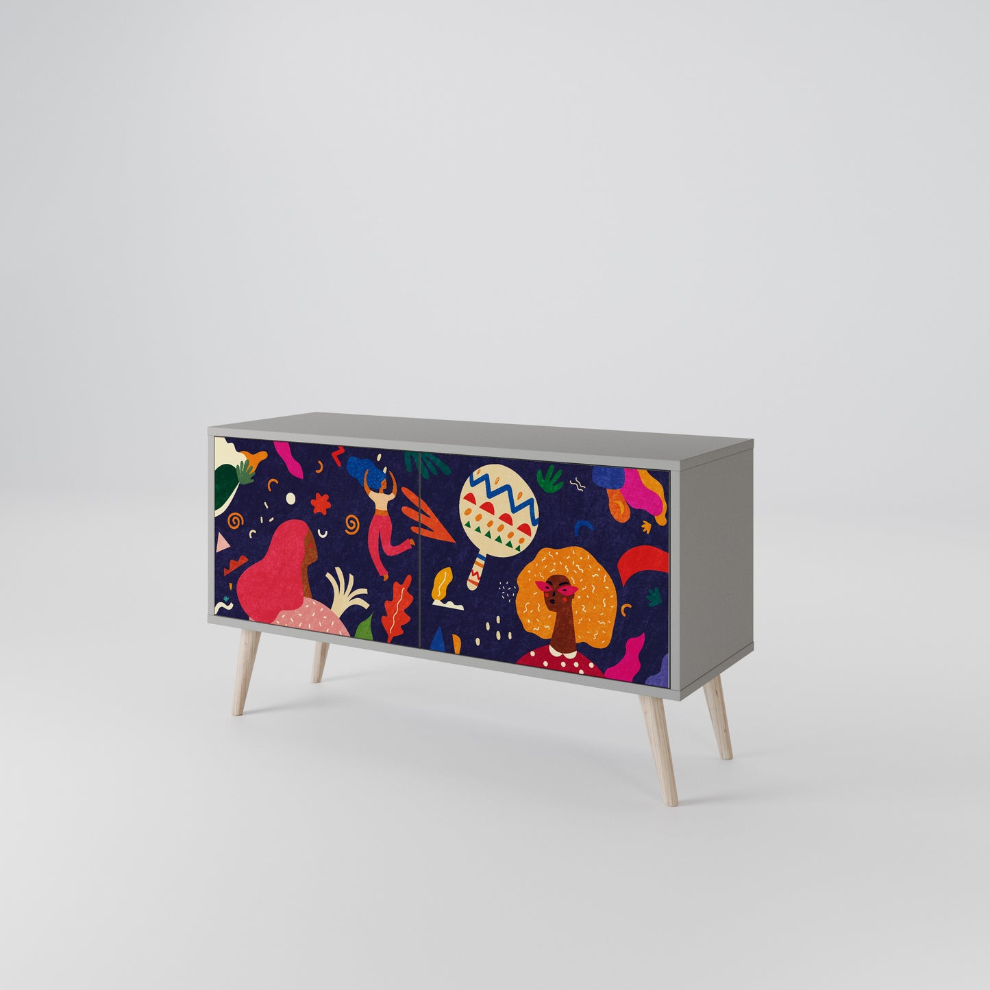 FESTIVE PLEASURES Mobile TV Compatto a 2 Ante