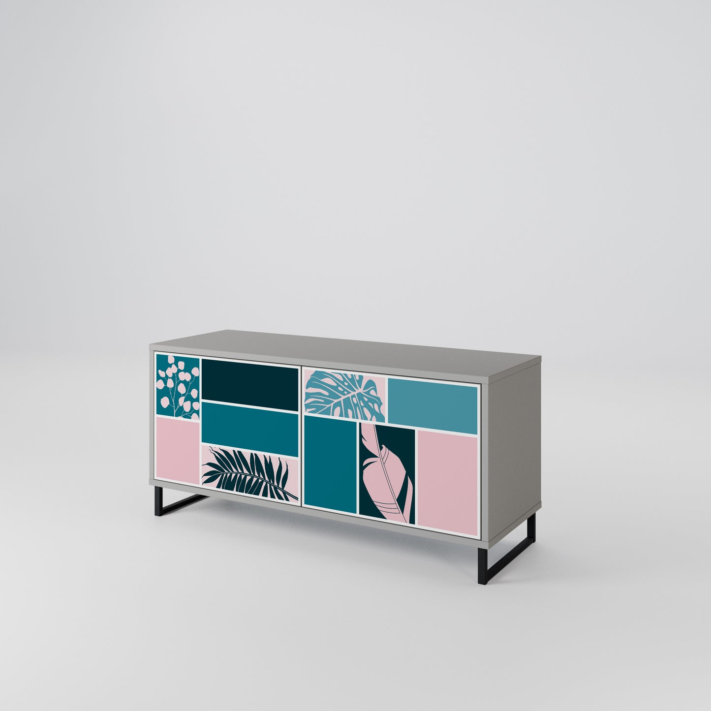COMBINATION OF SHAPES Mobile TV Compatto a 2 Ante