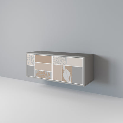 TROPICAL SHAPES Mobile TV Compatto a 2 Ante