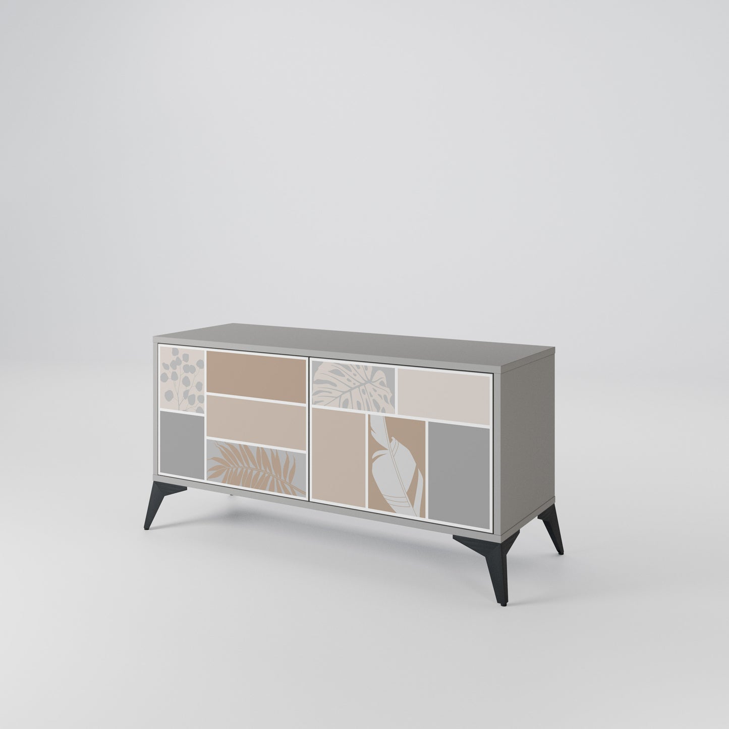 TROPICAL SHAPES Mobile TV Compatto a 2 Ante