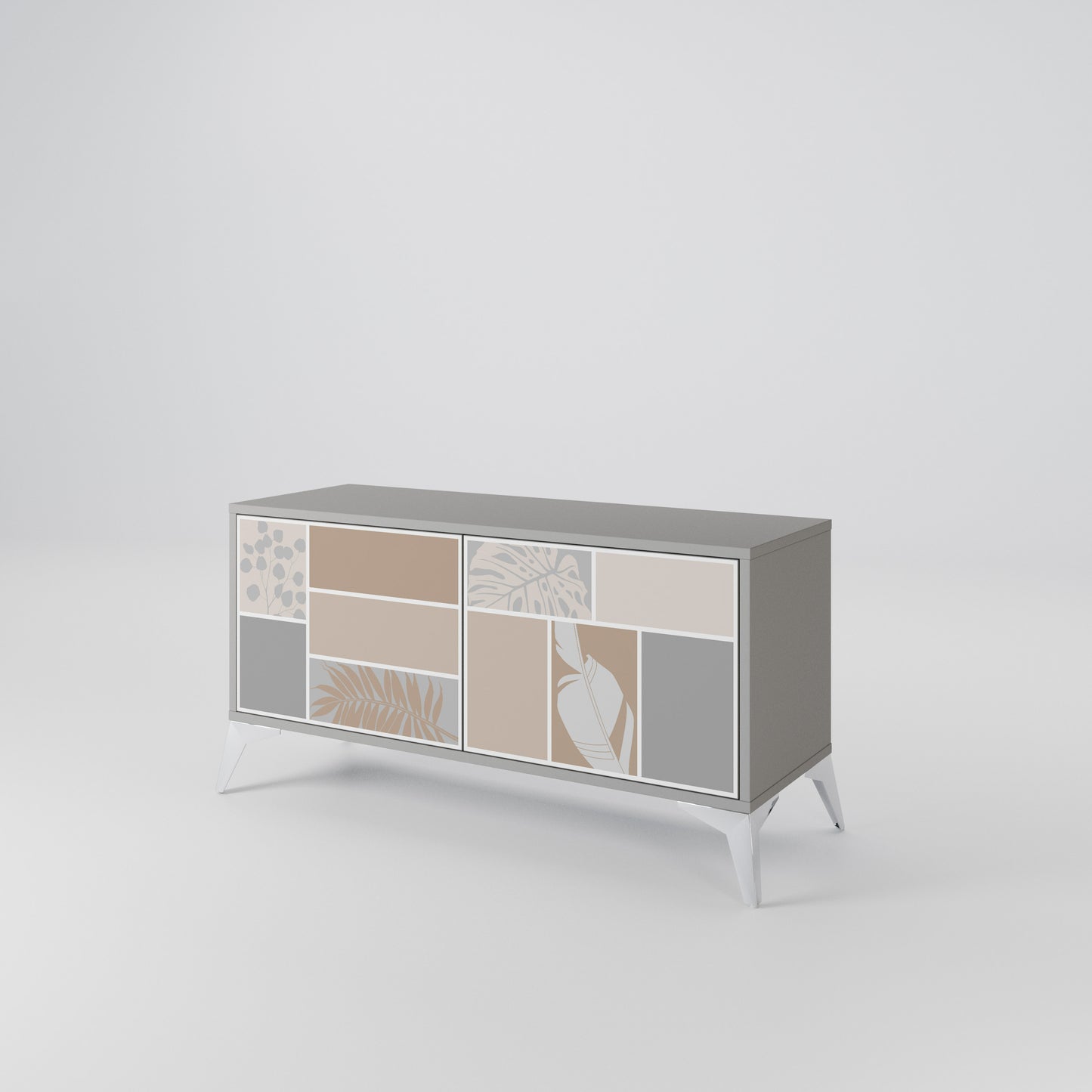 TROPICAL SHAPES Mobile TV Compatto a 2 Ante