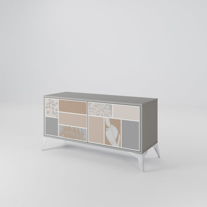 TROPICAL SHAPES Mobile TV Compatto a 2 Ante