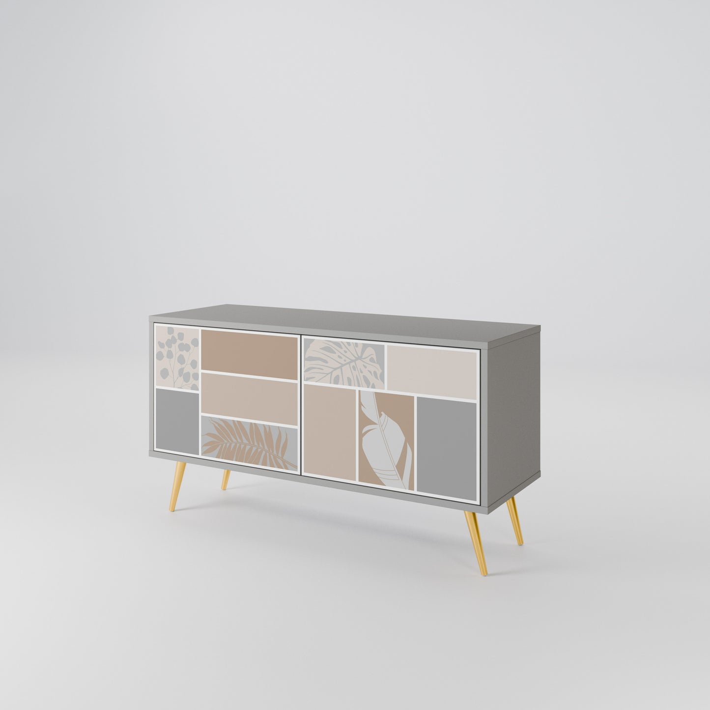 TROPICAL SHAPES Mobile TV Compatto a 2 Ante